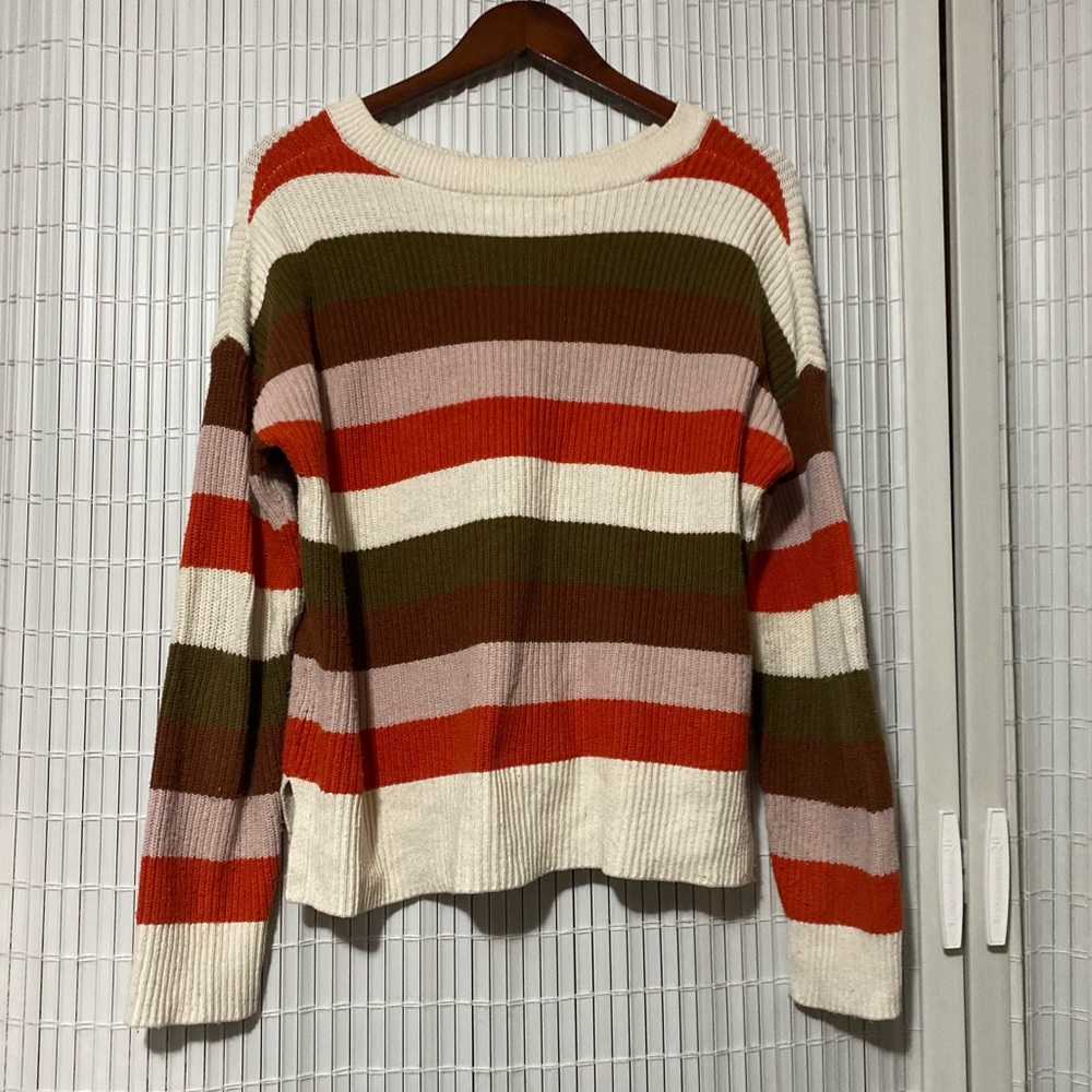 Madewell Patch Pocket Pullover Stripe Sweater - image 3